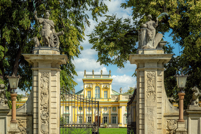 Schloss Wilanow Eingangsportal