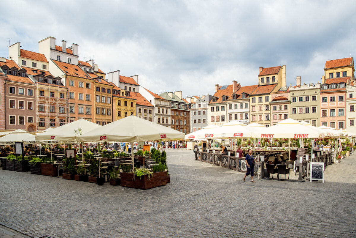 Marktplatz in der Altstadt  von Warschau