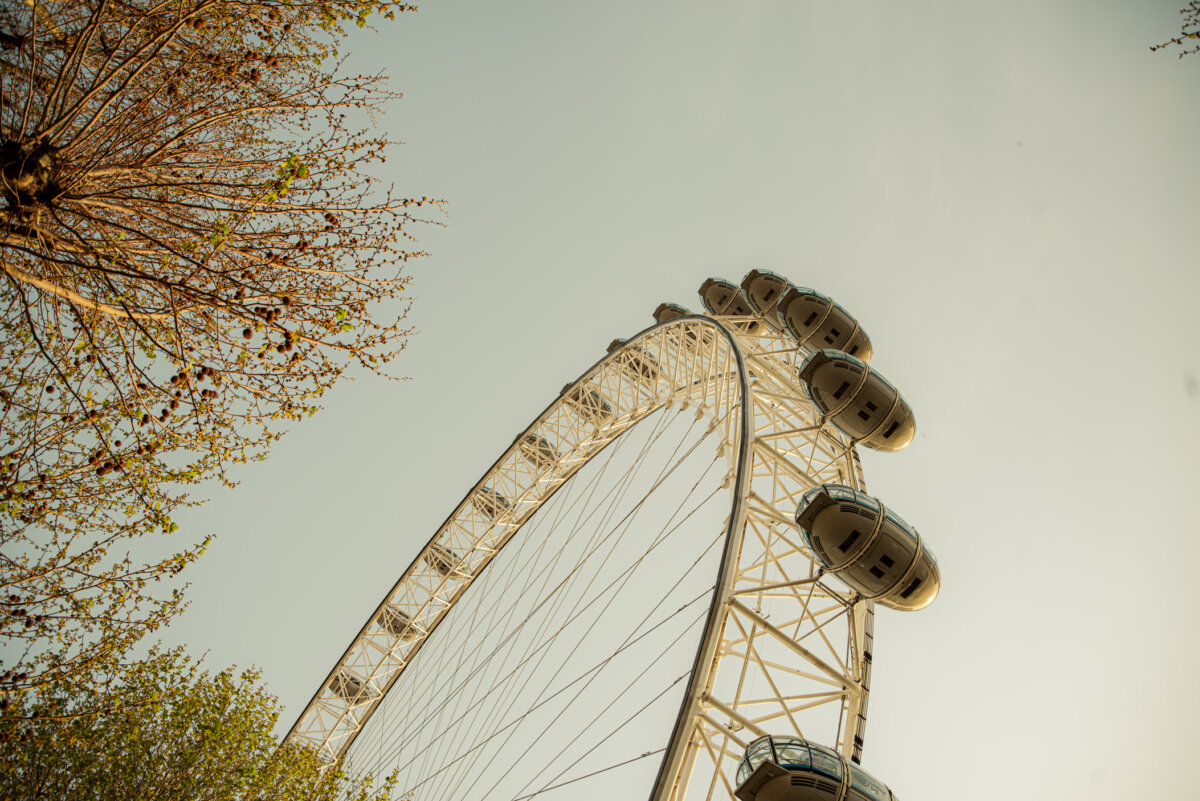 London Eye mit einem Durchmesser von 120 Metern