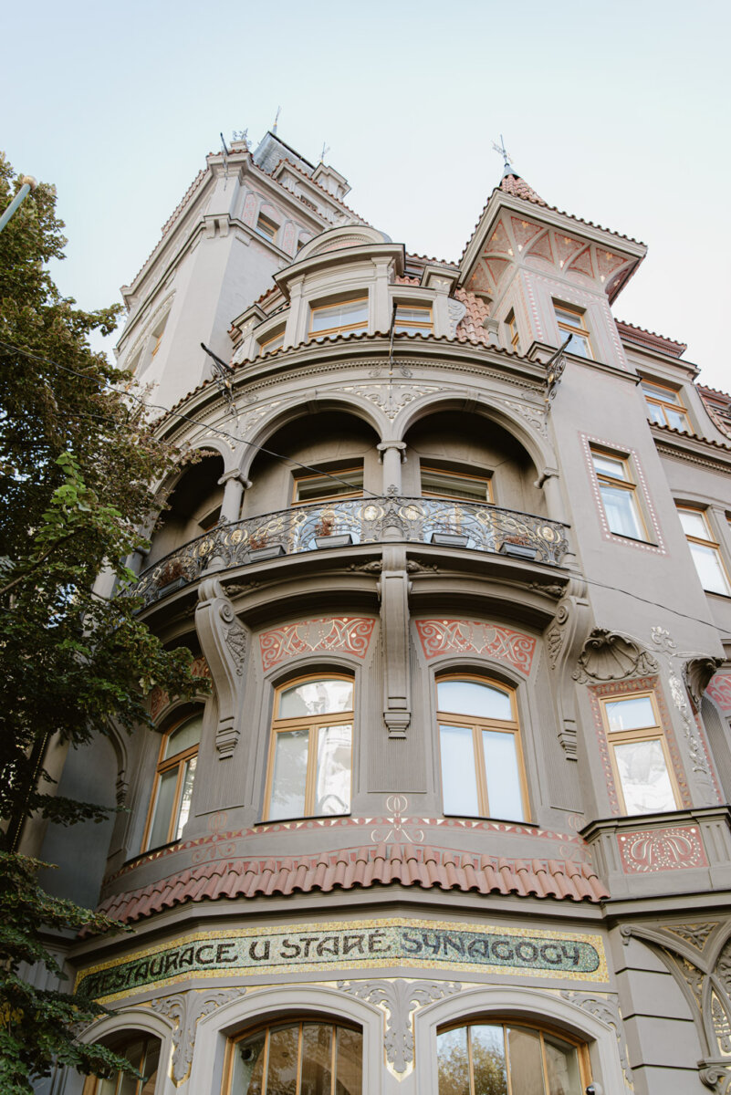Jugendstil Haus im jüdischen Viertel in Prag